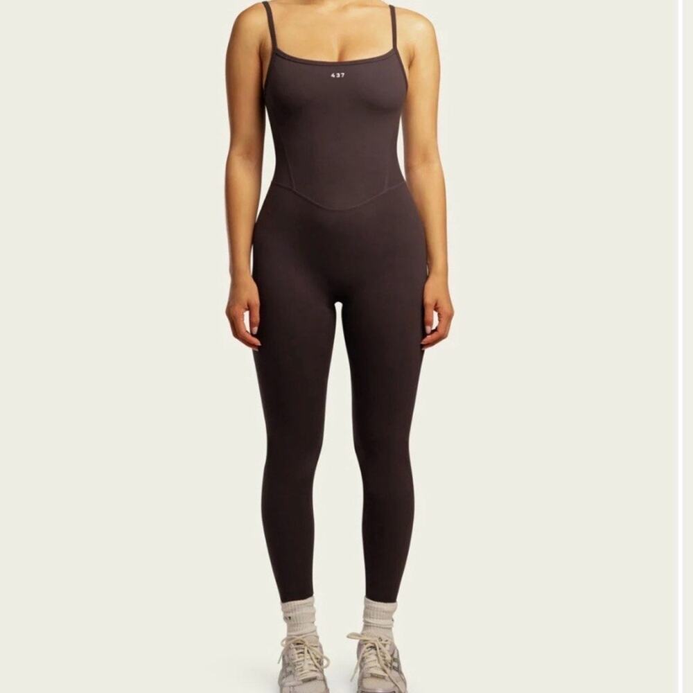 437 The one sie espresso brown Large sexy back contours jumpsuit